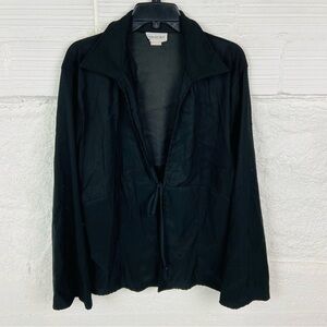 Cleveland street Y2K black tie front flare sleeve shirt size 1X